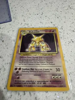 Pokemon TCG - Alakazam 1/102 - Holo Rare - Base Set Unlimited - WOTC 1999 - LP - Image 2
