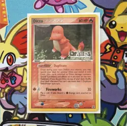 Pokemon Ditto EX Delta Species 61/113 Promo Regular Origins IGEX 2007 Stamp - Image 1