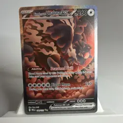 Pokemon Prismatic Evolutions Bloodmoon Ursaluna ex 168/131 SIR NM English - Image 2