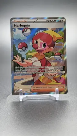 Harlequin 163/086 Sv: White Flare Holo Pokemon TCG Full Art Card Trainer - Image 1