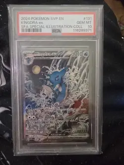 2024 POKEMON SVP PROMO SPECIAL ILLUSTRATION COLLECTION #131 KINGDRA EX PSA 10 - Image 1