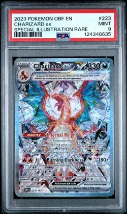 Charizard EX #223 Special Illustration Rare 2023 Pokemon Obf EN PSA 9! - Image 2