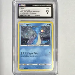 Lapras Pokemon TCG Black Star Promos SWSH051 Promo Holo 2020 CGC 9 - Image 1