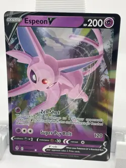 Pokemon Espeon V Ultra Rare 064/203 SWSH07: Evolving Skies Holo Basic 200 HP - Image 1