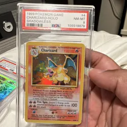Pokemon Charizard 4/102 Holo Base Set 1999 PSA 8 - Image 1