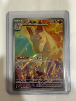 POKEMON - RAPIDASH 189/182 ILLUSTRATION RARE DESTINED RIVALS NM - Image 1