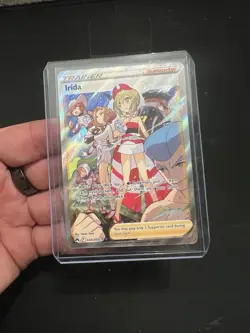 Pokemon Irida Trainer Supporter Full Art Holo Ultra Rare GG63/GG70 Crown Zenith - Image 1