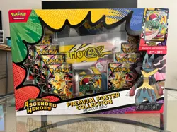 Pokemon TCG: Ascended Heroes Premium Poster Collection Mega Lucario Sealed - Image 1