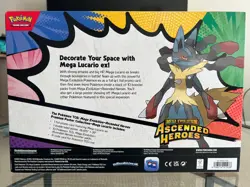 Pokemon TCG: Ascended Heroes Premium Poster Collection Mega Lucario Sealed - Image 4