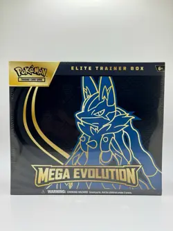 Pokemon TCG Mega Evolution Elite Trainer Box Lucario ETB Factory Sealed New - Image 1
