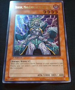 Yu-Gi-Oh - Brron Mad King of the Dark World - EEN-EN022 - 1st Ed - Ult Rare - NM - Image 2