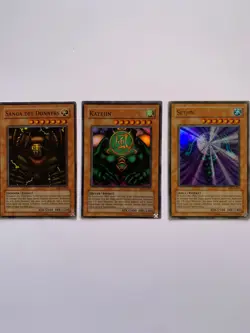 3x Yugioh Karten: Sanga des Donners, Kazejin, Suijin (MRD-G025/26/27) Super Rare - Image 2