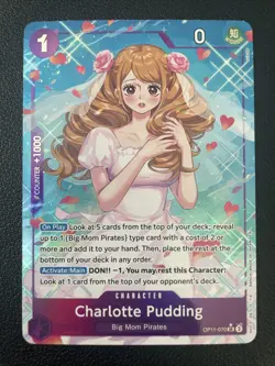 One Piece TCG - Alt Art - Charlotte Pudding - OP11-070 English - Image 1