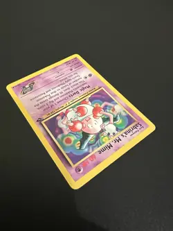 Sabrina’s Mr. Mime 59/132 Gym Challenge Unlimited 2000 Pokemon Card Uncommon LP - Image 2