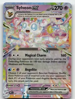 SYLVEON EX - 041/131 041/131 DOUBLE RARE SV: PRISMATIC EVOLUTIONS POKEMON NM/M - Image 1