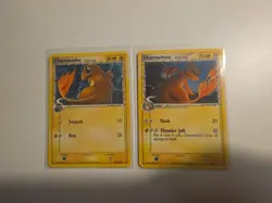 Pokemon TCG Charmander 49/100 & Charlmeleon 30/100 EX Crystal Guardians Regular - Image 1