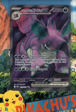 Pokemon TCG Team Rocket's Nidoking ex 216/182 Sv10: Destined Rivals NM/M - Image 1
