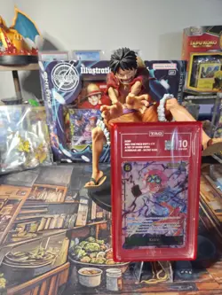 One Piece Koby (119) OP11-119 A Fist of Divine Speed Foil! TAG 10! WITH CASE 💥 - Image 1