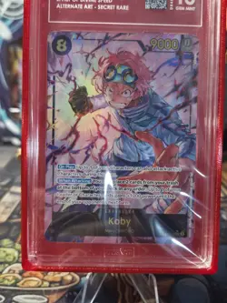 One Piece Koby (119) OP11-119 A Fist of Divine Speed Foil! TAG 10! WITH CASE 💥 - Image 4