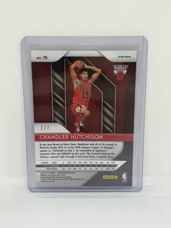 2018-19 Panini Prizm - #70 Chandler Hutchison Red Shimmer /7 RC (Color Match) - Image 2