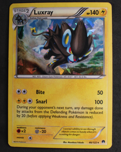 Luxray 46/122 - Pokemon Card TCG - Cracked Ice Holo - LP - Image 3