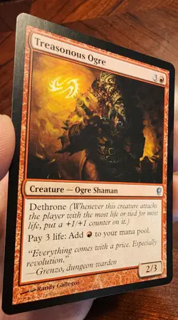 MTG Treasonous Ogre Conspiracy Card 36/210 *Regular* Uncommon Lightly Played - Image 4