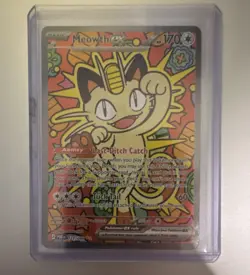 Pokemon Meowth EX Full Art Holo Black Star Promo Card 121/088 170 HP - Image 1