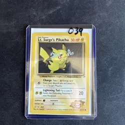Lt. Surge's Pikachu 81/132 Gym Heroes Regular Pokemon Card - Image 3