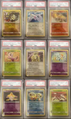 Pokemon Shining Legends 9 Card shining set PSA 9 - Image 1