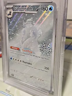 PSA 9 Mint Crabominable Graded Pokemon Card #149 Holiday Stellar Crown 2025 - Image 2