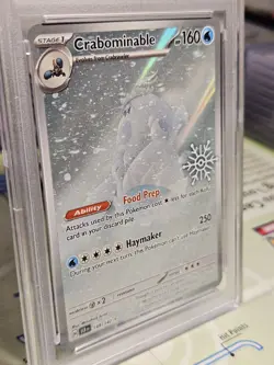 PSA 9 Mint Crabominable Graded Pokemon Card #149 Holiday Stellar Crown 2025 - Image 3