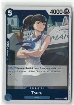 Tsuru OP06-051 FOIL Wings of the Captain One Piece Card Game - Image 1