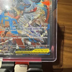 Mega Lucario ex Pokemon Card (Mega Evolution 179/132) SIR MINT - Image 4
