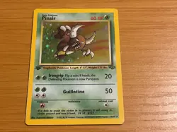NEW 1999 POKEMON FIRST EDITION JUNGLE CARD "PINSIR" 9 of 64 - Image 1