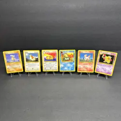Vintage WOTC Pokemon Lot Of 6 Common And Uncommon Cards LP - MP - Image 1
