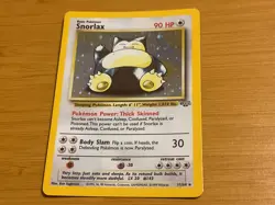 NEW 1999 POKEMON FIRST EDITION JUNGLE CARD "SNORLAX" 11 of 64 - Image 1