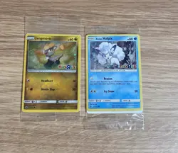 Pokemon Card Alolan Vulpix 21/145 & Jangmo-o 75/111 Toys R US Promo - New Sealed - Image 1