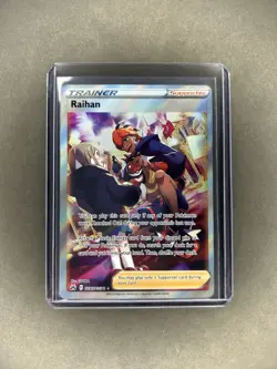 Pokemon Card TCG - Raihan GG65 Full Art Trainer Ultra Rare Crown Zenith NM - Image 1