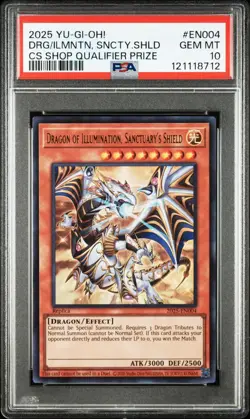 YuGiOh PSA10 Dragon of Illumination Japan Championship Promo Rare Card - Image 1