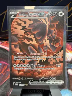 Bloodmoon Ursaluna EX 168/131 Prismatic Evolutions SIR NM Pokemon TCG - Image 1