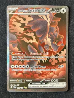 Bloodmoon Ursaluna EX 168/131 SIR Pokemon TCG SV Prismatic Evolutions Near Mint - Image 1