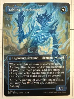 MTG - Ashling, Rekindled / Ashling, Rimebound - BORDERLESS - ECL #290 - Rare - Image 2
