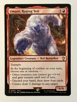 Umaro, Raging Yeti Commander: Final Fantasy Non-Foil Regular MTG - Image 1