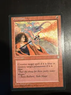 Pyroblast Ice Age Regular LP Lightly Played Magic The Gathering MTG - Image 1