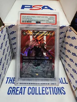 Magic: The Gathering Final Fantasy Surge Foil Sephiroth! PSA 10 - Image 1