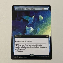 Expansion Algorithm (Extended Art) Rare MTG Secrets of Strixhaven Commander - Image 1