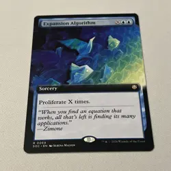 Expansion Algorithm (Extended Art) Rare MTG Secrets of Strixhaven Commander - Image 2