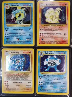 [LP/MP/HP] Read! 8 English Base Set Holo Rare Raichu Nidoking Clefairy Pokemon - Image 3