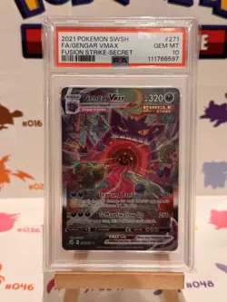 PSA 10 Gengar Vmax 271/264 Pokemon Fusion Strike Holo Alternative Art Card - Image 5