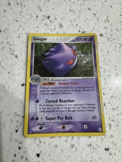 Pokemon Card - Gengar - Holo Rare (5/92) ex Legend Maker *Damaged* - Image 4